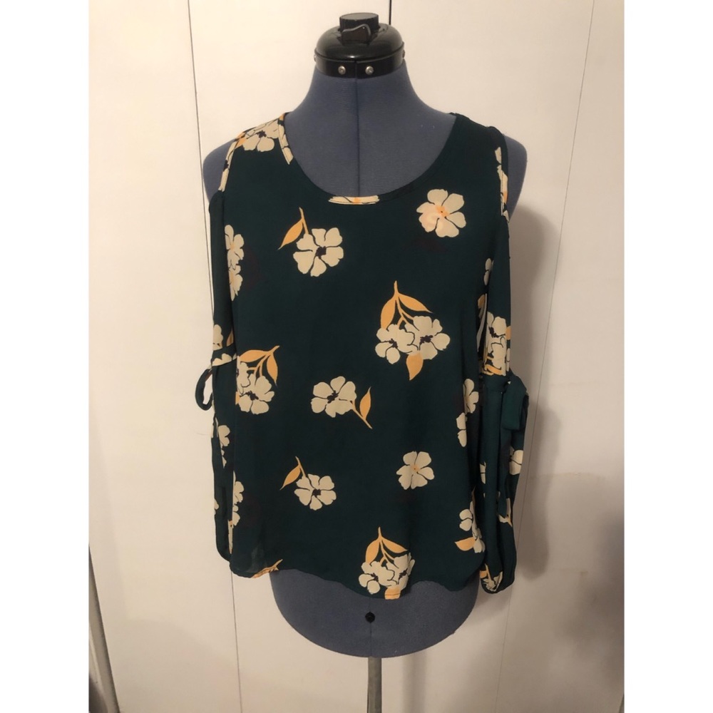 Sienna Sky cold shoulder flower blouse